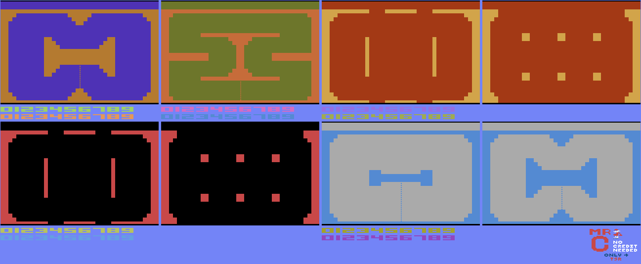 Indy 500 (Atari 2600) - Tracks