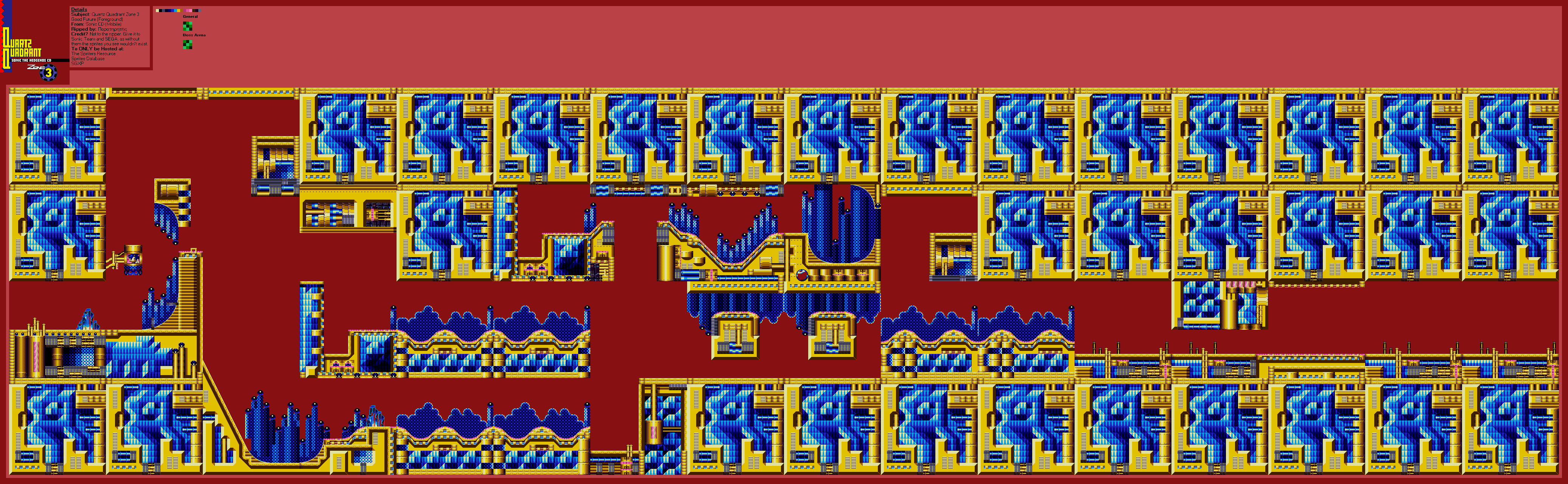 Sonic the Hedgehog CD (Mobile) - Quartz Quadrant Zone 3 (Good Future)