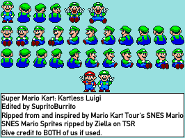Luigi (Mario Kart Tour / Kartless, Super Mario Kart-Style)