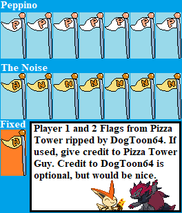 Pizza Tower - P1 and P2 Flags