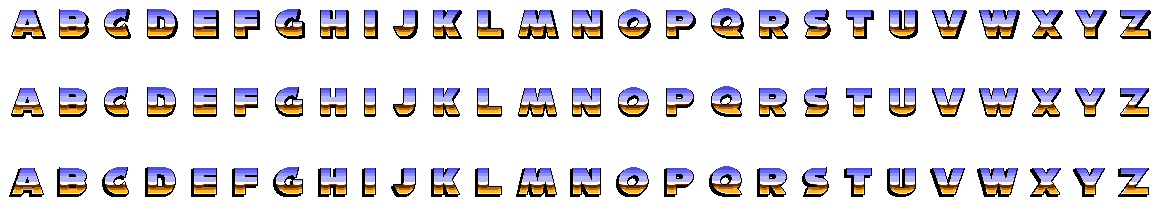 Sonic 1 Title Screen Font (Expanded)
