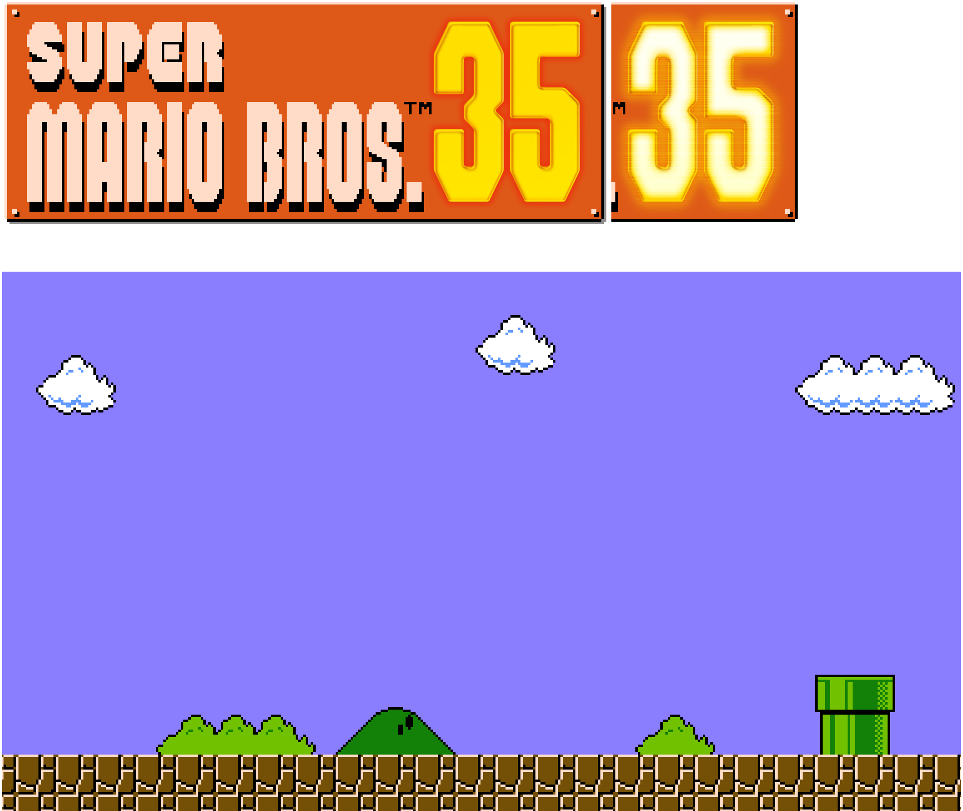 Super Mario Bros. 35 - Title