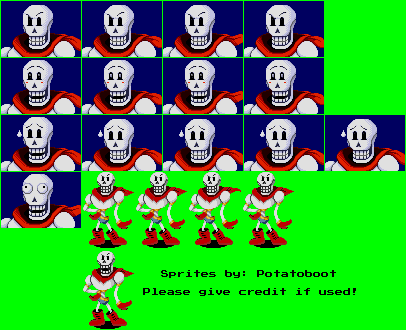 Undertale Customs - Papyrus (Dr. Robotnik's Mean Bean Machine-Style)