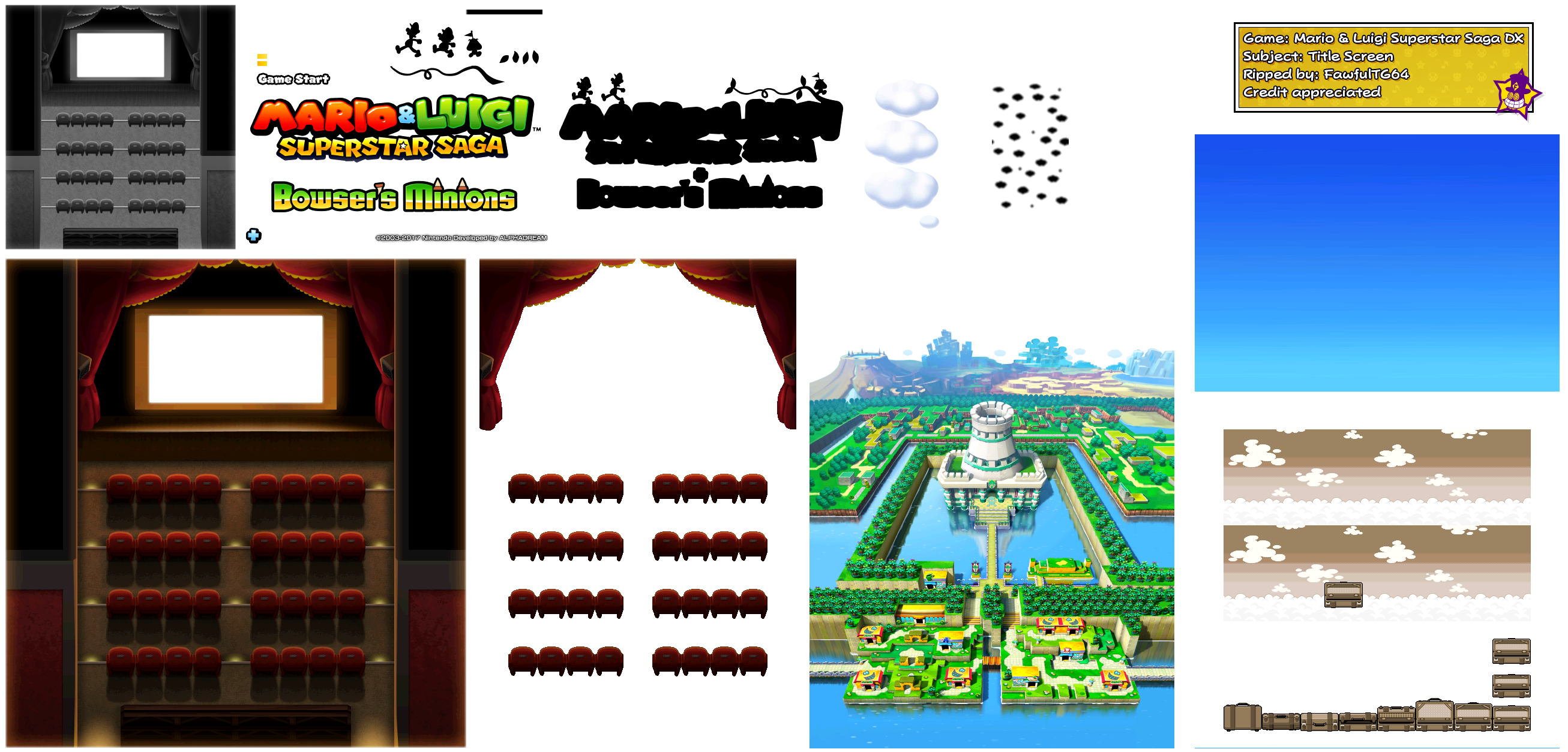 Mario & Luigi: Superstar Saga + Bowser's Minions - Title Screen
