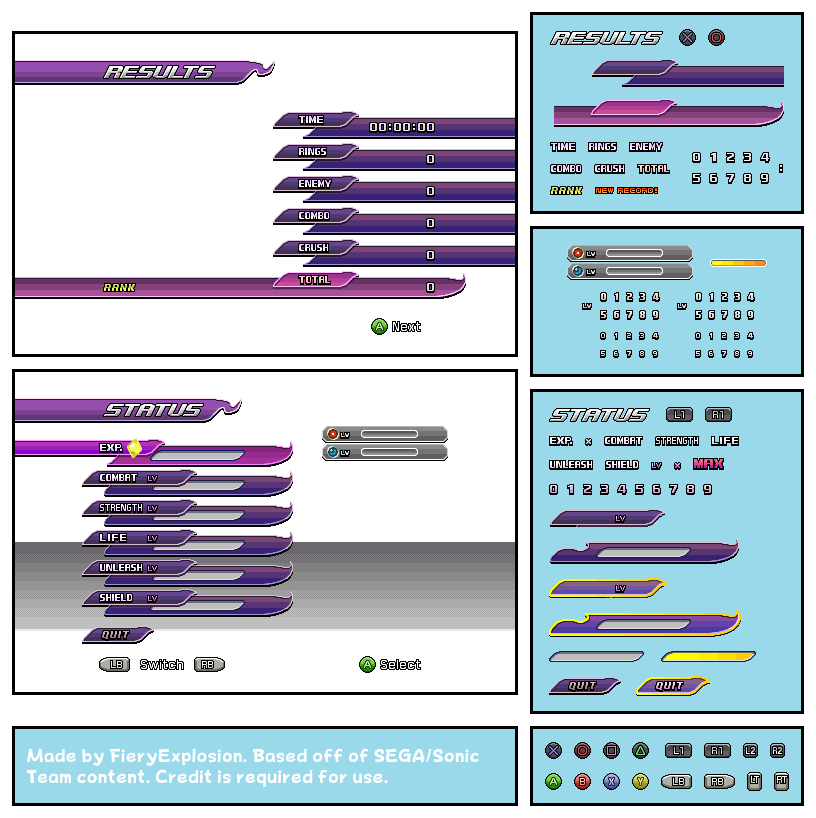 Custom / Edited - Sonic the Hedgehog Customs - Sonic Colors Wii HUD - The Spriters Resource