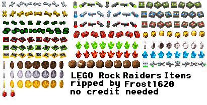 LEGO Rock Raiders - Items