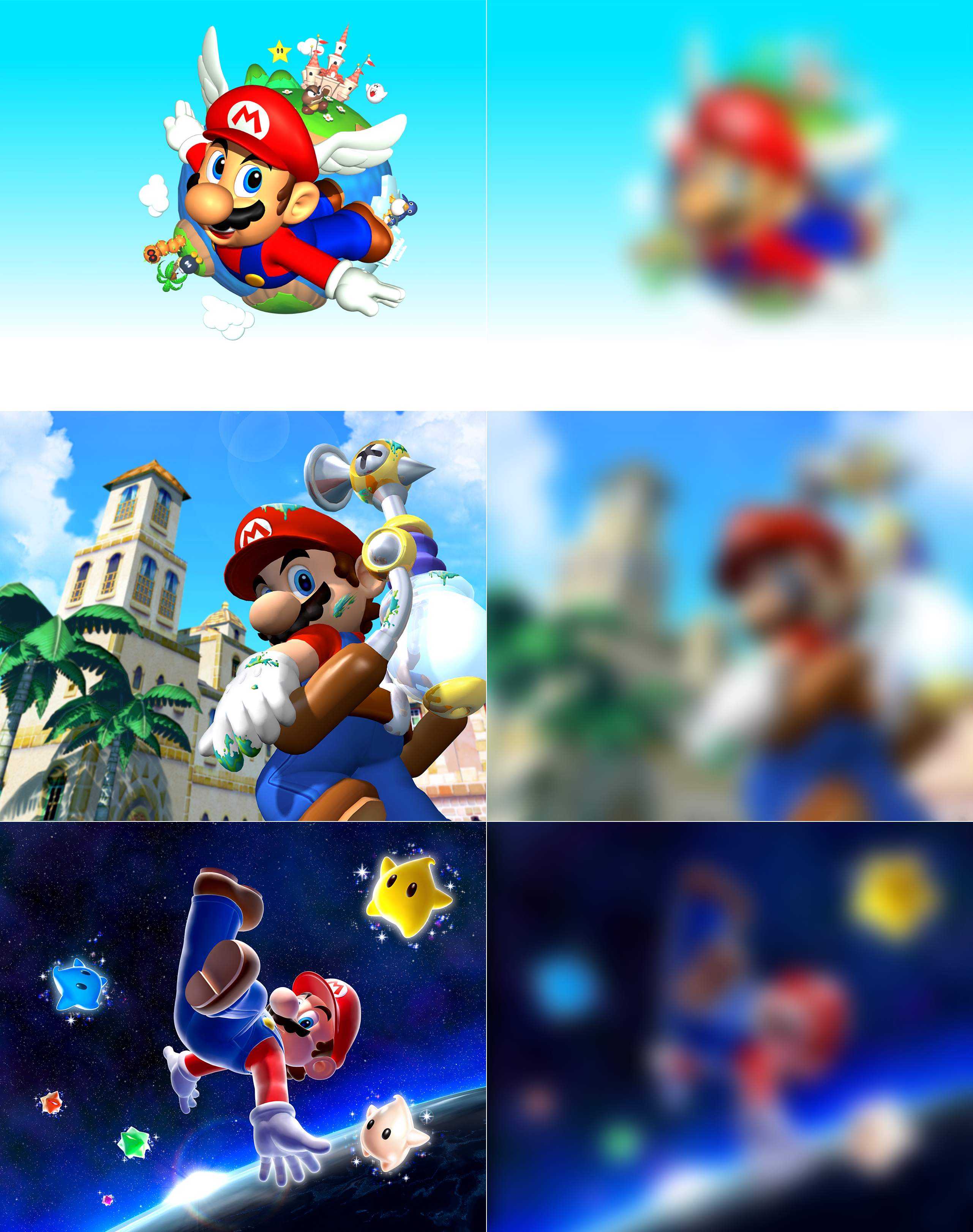 Super Mario 3D All-Stars - Backgrounds