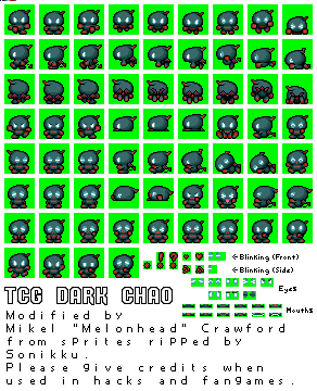 Sonic the Hedgehog Customs - Dark Chao (TCG-Style)