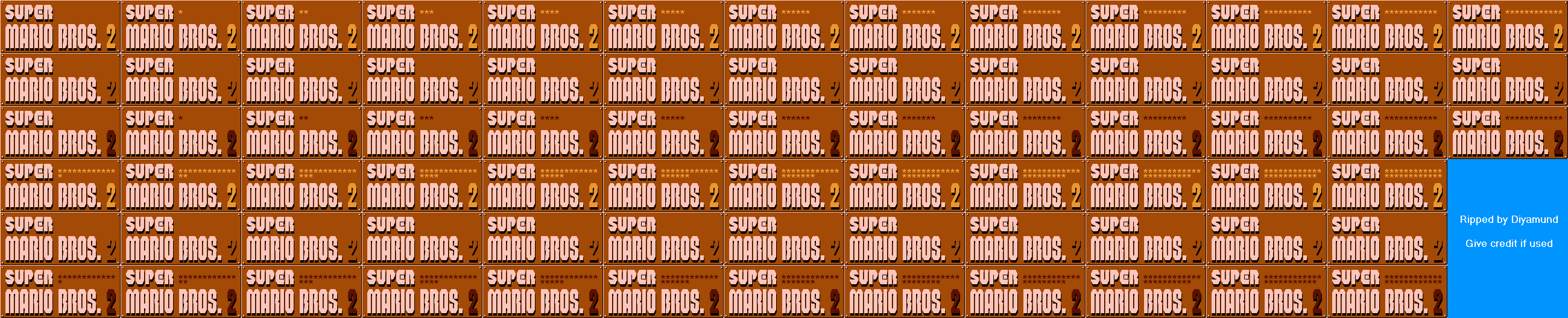 Super Mario Bros. 2 / The Lost Levels (JPN) - Logo