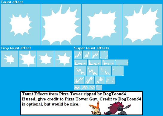 Pizza Tower - Taunt Effects