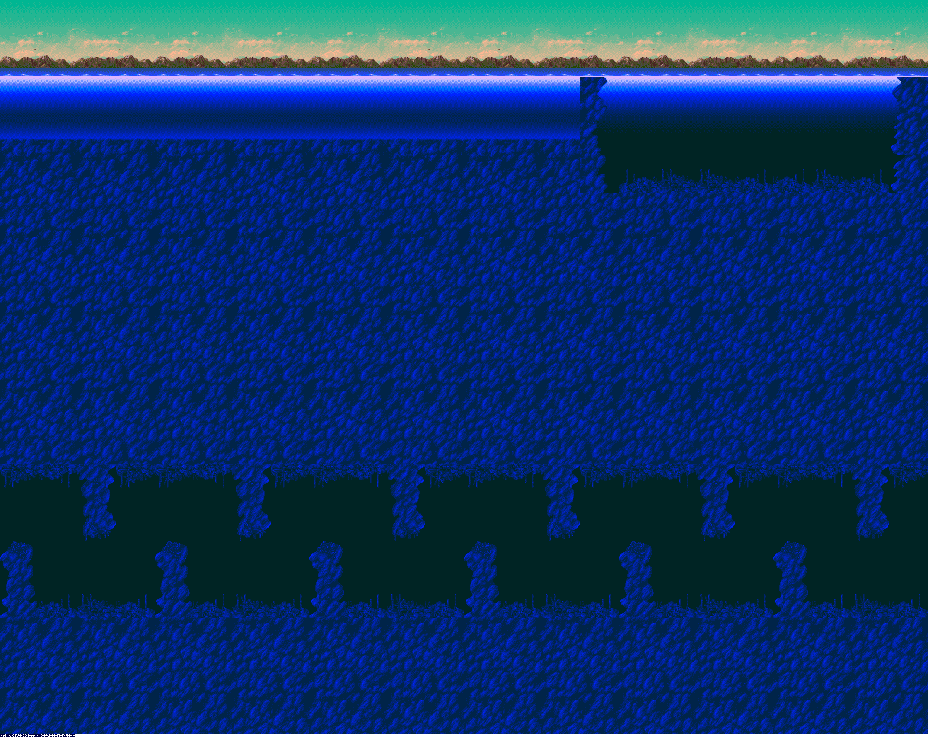 Ecco the Dolphin - Jurassic Beach (Background)