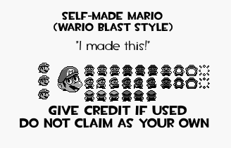 Mario Customs - Mario (Wario Blast-Style)