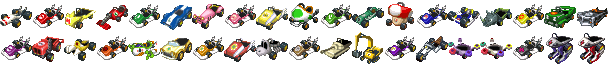 Mario Kart DS - Kart Icons