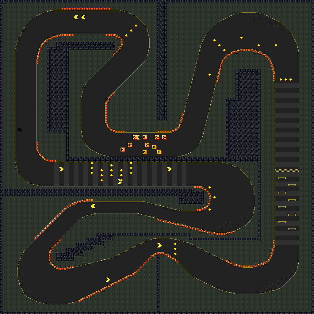 Mario Kart R (Hack) - Night Lane 4