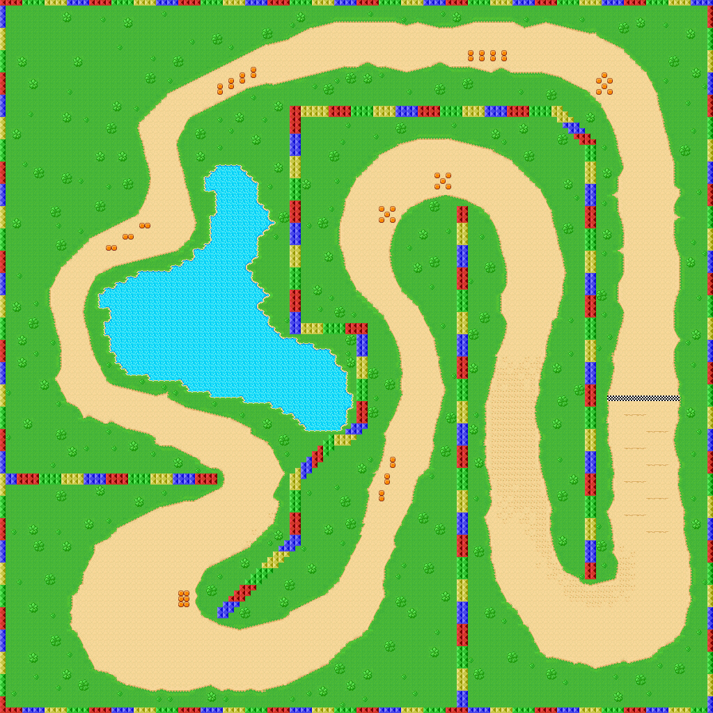 Mario Kart: Super Circuit - Donut Plains 2