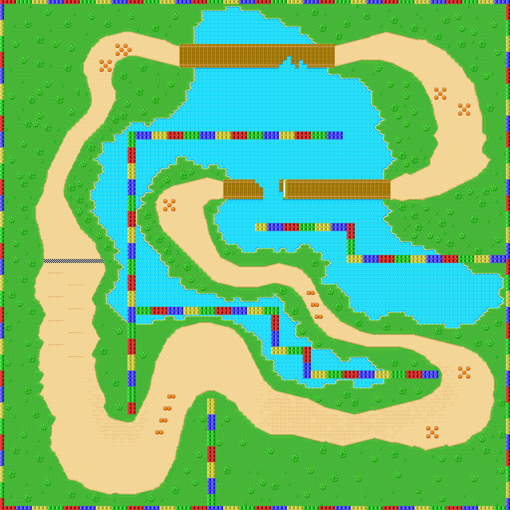 Mario Kart: Super Circuit - Donut Plains 3