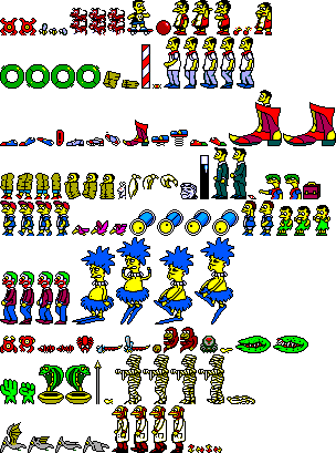 The Simpsons: Bart vs. the Space Mutants (PAL) - Enemies & Bosses