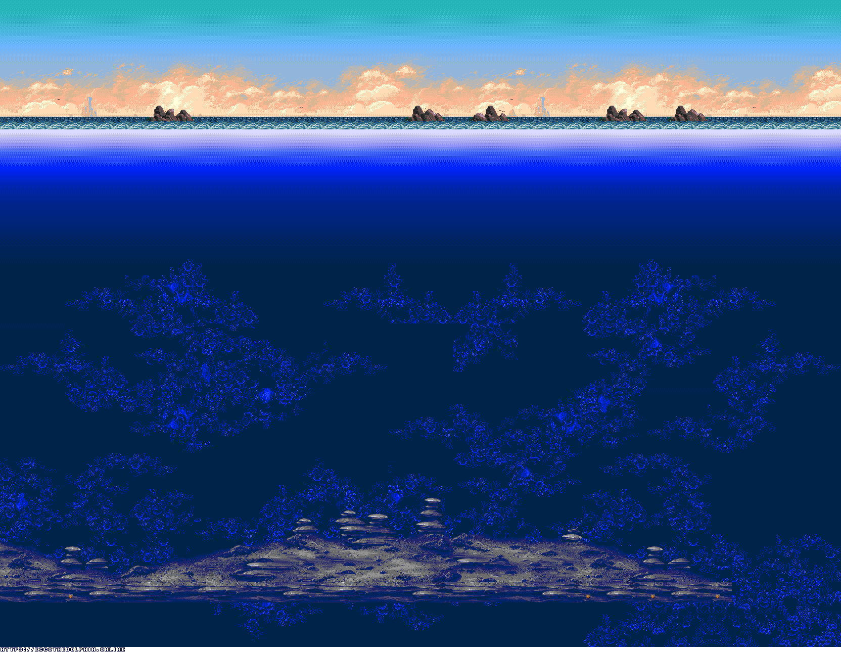 Ecco: The Tides of Time - Secret Cave (Background)