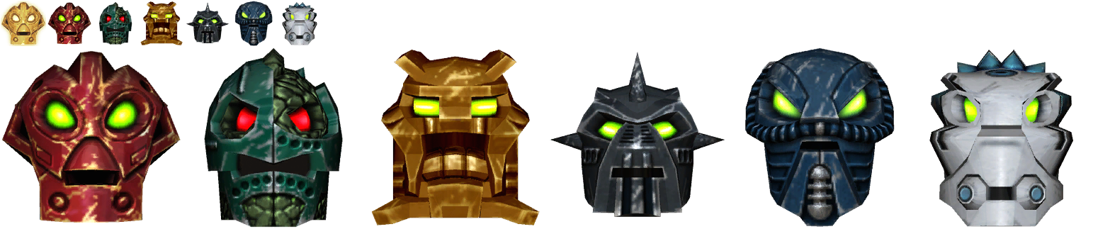 BIONICLE Heroes (PC) - Character Portraits