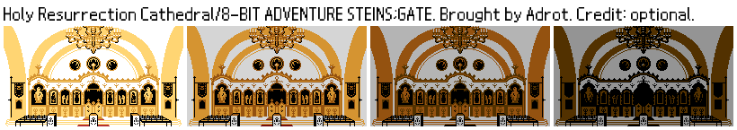 8-BIT ADVENTURE STEINS;GATE - Holy Resurrection Cathedral