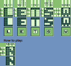 Mario's Picross - Level 1A-1E & Tutorial