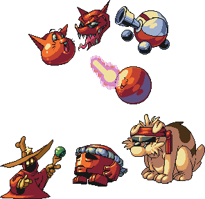 Kirby Customs - Enemies (Pixel Art)