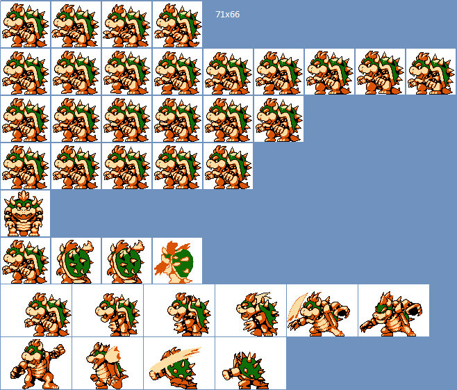 Super Mario Bros Bowser Sprite Sheet Realtec Images And Photos Finder