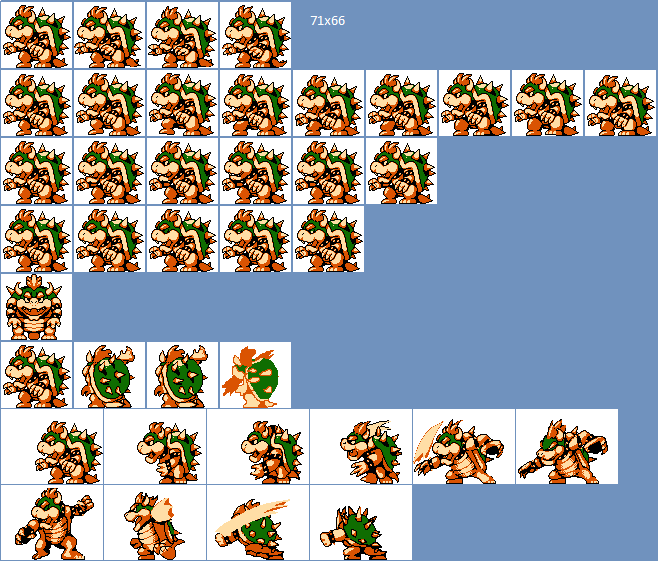 Snes Super Mario Kart Bowser The Spriters Resource - vrogue.co