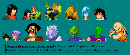 Dragon Ball Z: Supersonic Warriors - NPC Mugshots