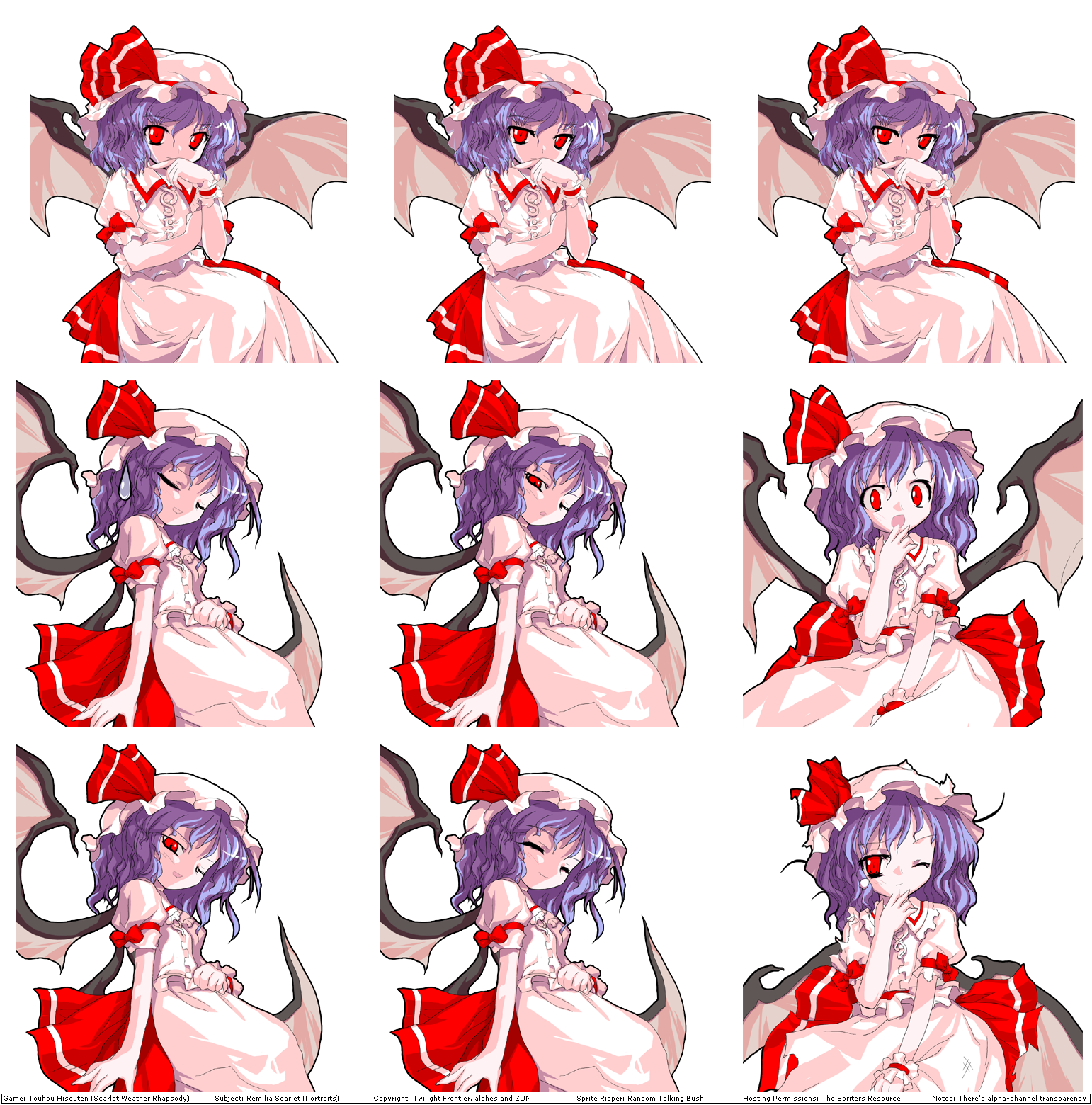 Remilia Scarlet's Portraits