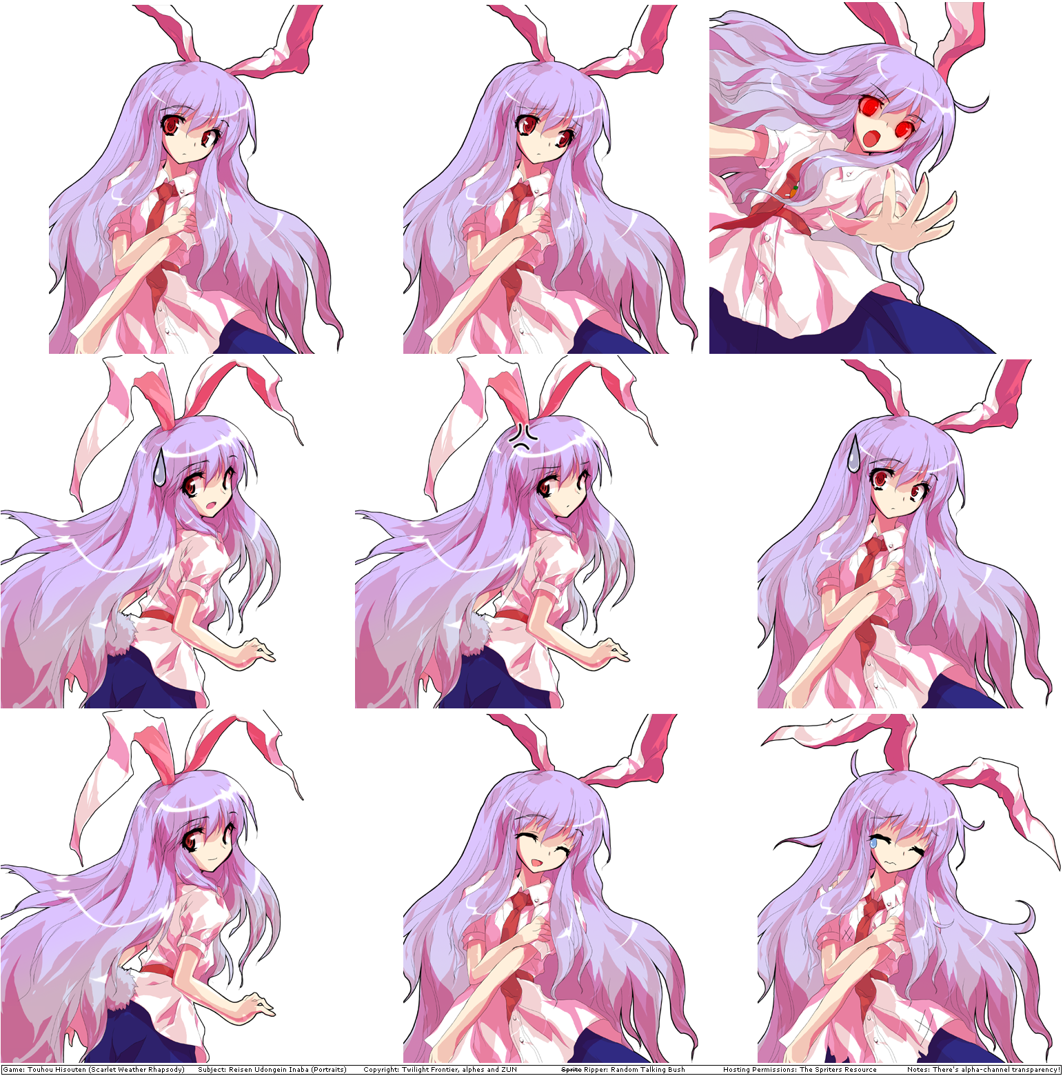 Reisen Udongein Inaba's Portraits