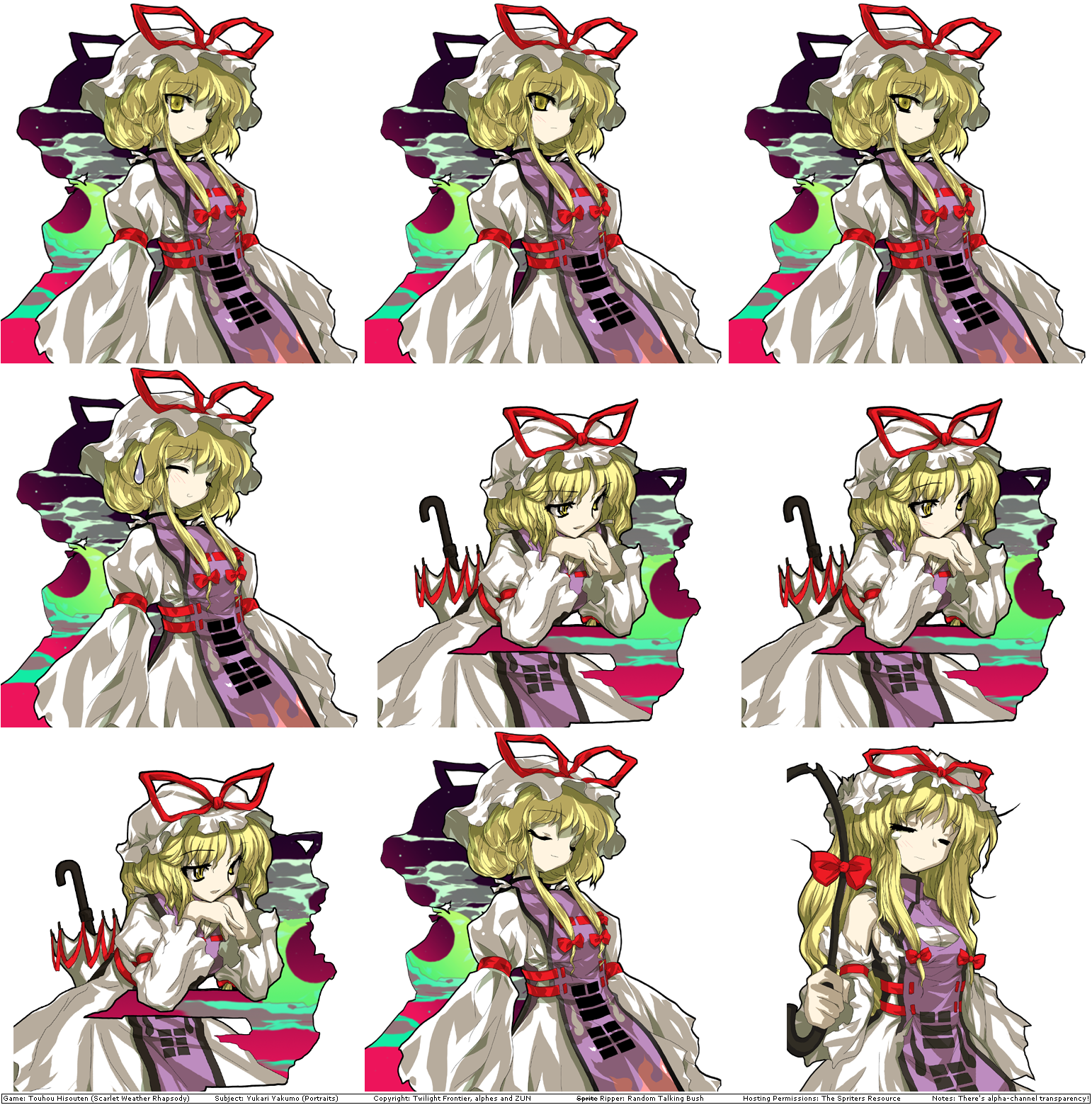 Yukari Yakumo's Portraits