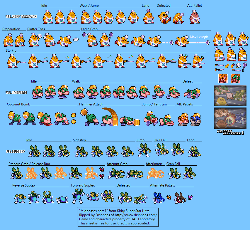 Kirby Super Star Ultra - Mid-Bosses 1