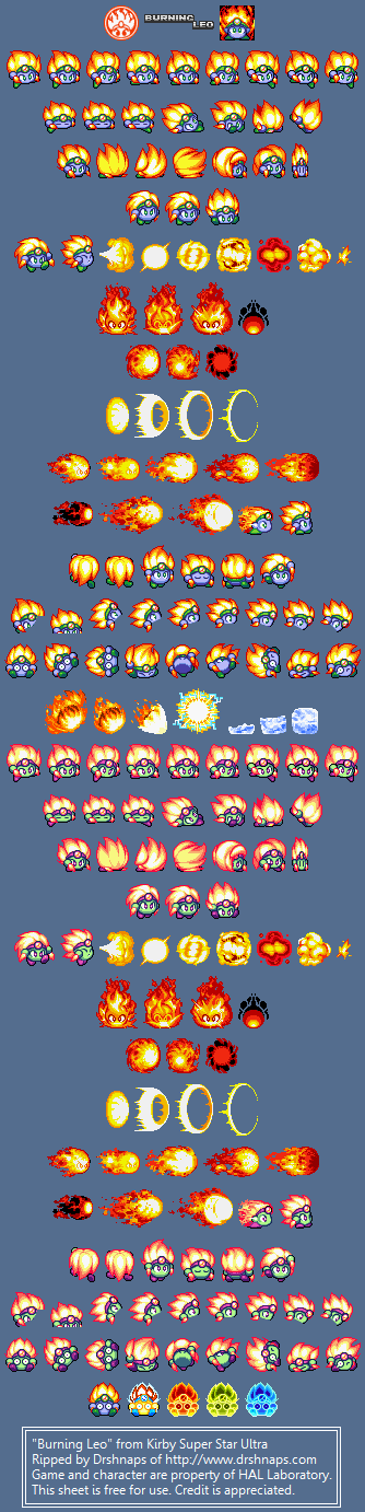 Kirby Super Star Ultra - Burning Leo