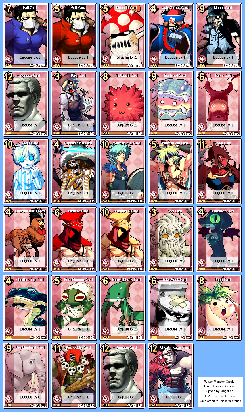 Trickster Online - Power Monster Cards 2