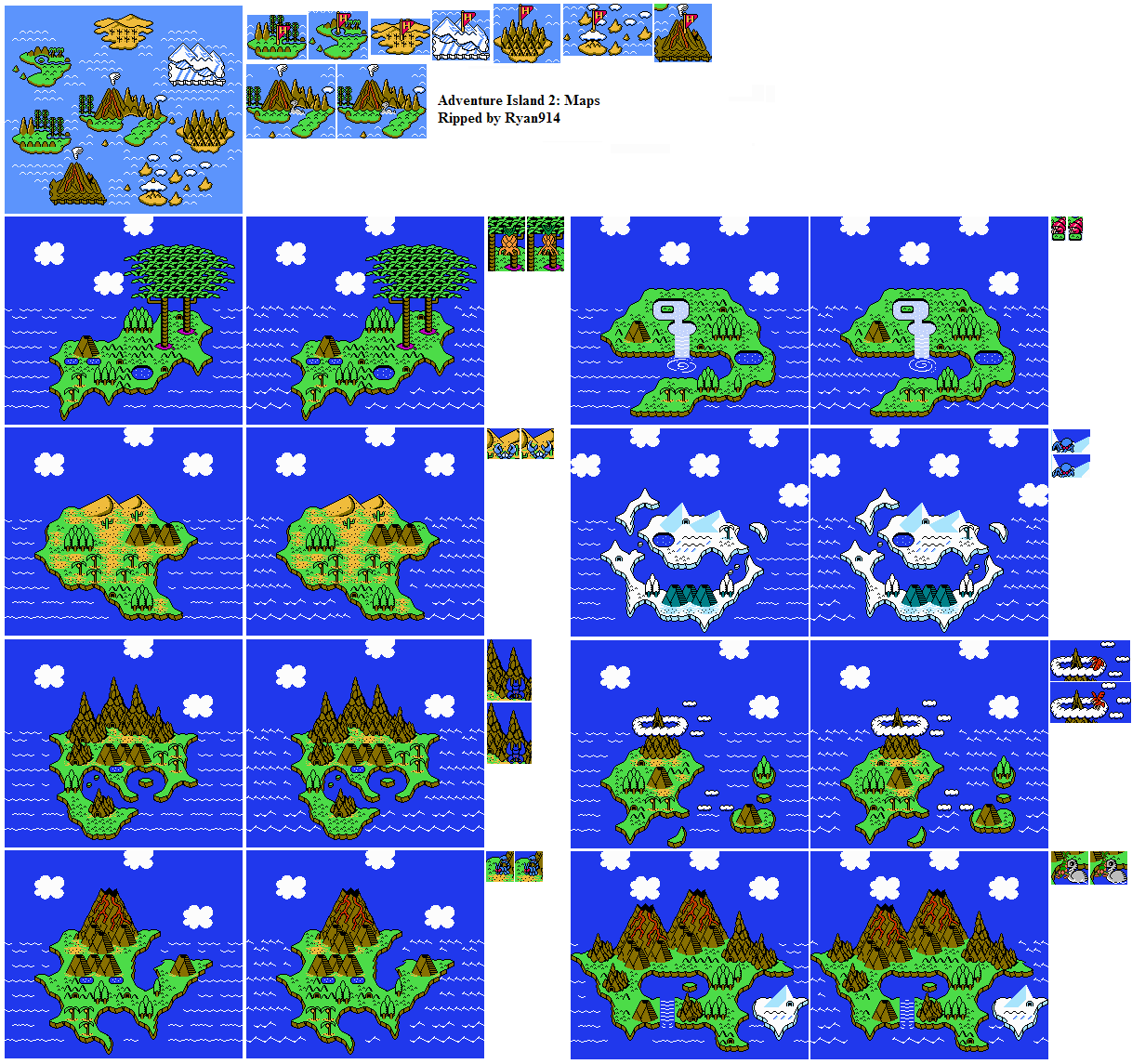 Adventure Island 2 - Maps