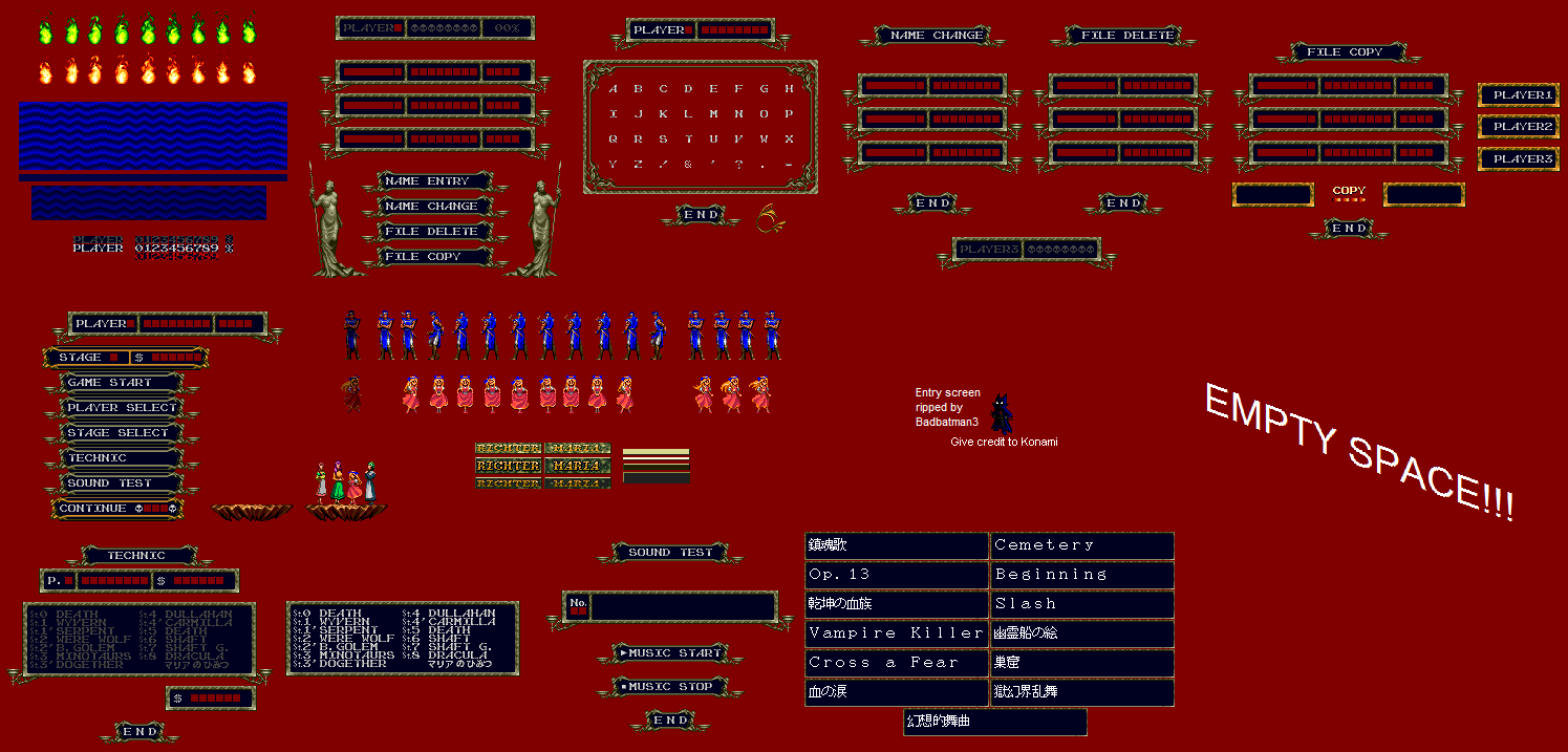 Castlevania: Rondo of Blood - Entry Screen