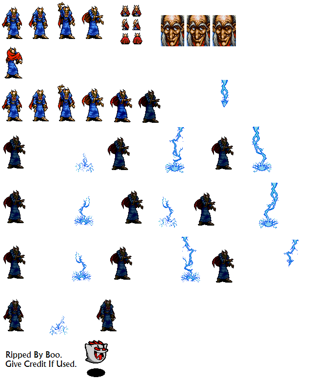 The Spriters Resource - Full Sheet View - Shining Force CD - Bazoo