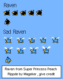 DS / DSi - Super Princess Peach - Raven - The Spriters Resource