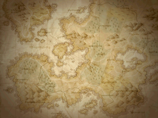 Hero's Saga Laevatein - World Map