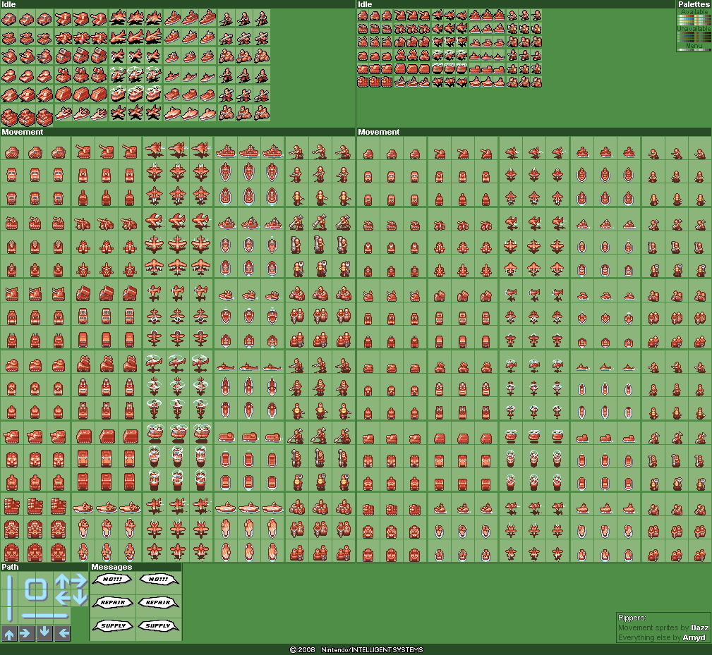 Advance Wars: Days of Ruin - Units (Map)