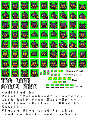 Sonic the Hedgehog Customs - Dark Chaos Chao (TCG-Style)