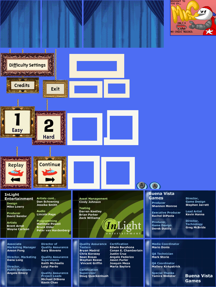 Options and Credits