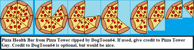 Pizza Tower - Pizza Health Bar