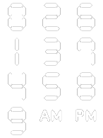 Wii Menu - Clock Numbers