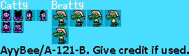 Undertale Customs - Bratty & Catty (Zelda Game Boy-Style)