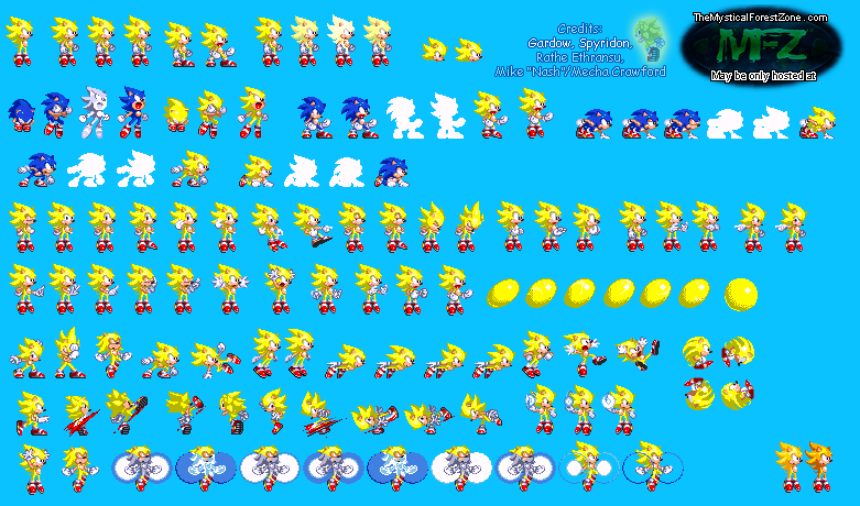 Sonic the Hedgehog Customs - Super Sonic (Sonic 3-Style) .