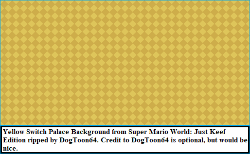 Super Mario World: Just Keef Edition (Hack) - Yellow Switch Palace Background
