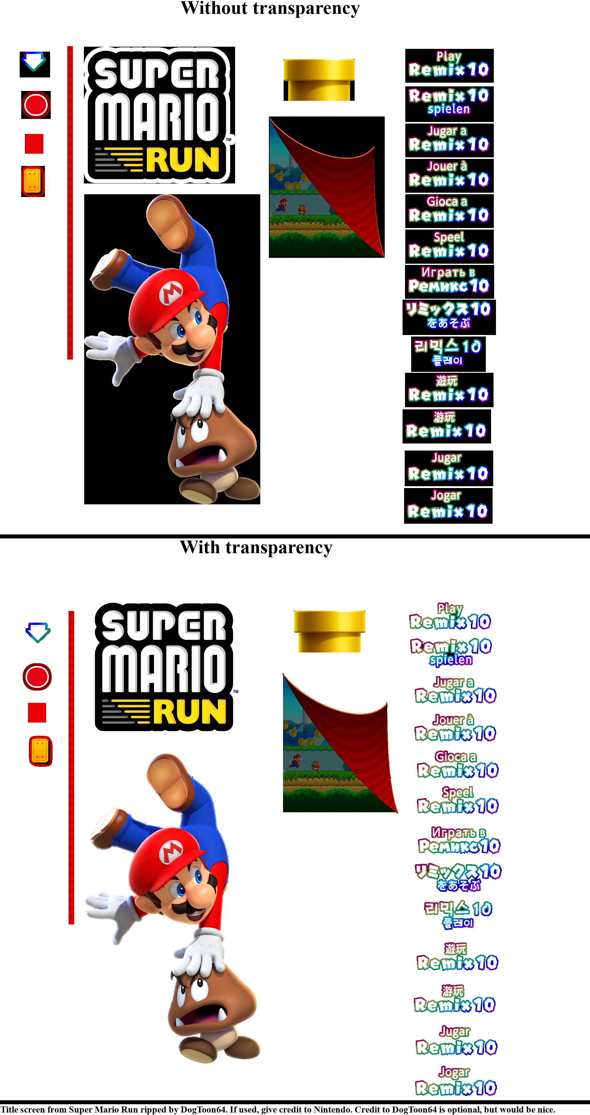 Super Mario Run - Title Screen
