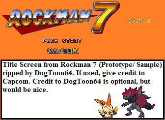 Mega Man 7 (Prototype) - Title Screen